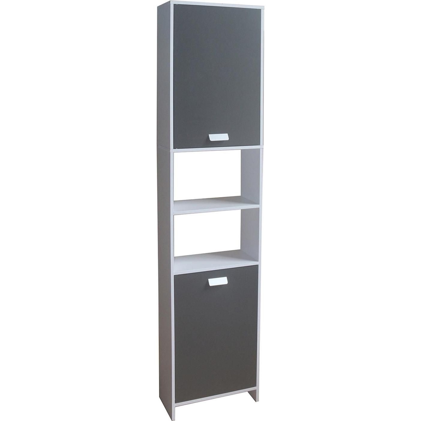 HTI-Living, Badezimmerregal, Badregal Grau/Weiss Thekla