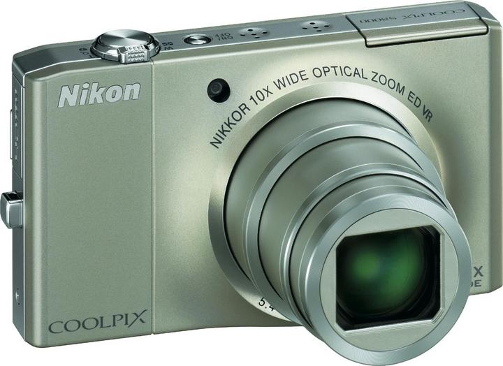 Nikon Coolpix S8000, 14MP, 10x zoom, HD movies, silver (1/2,3'')