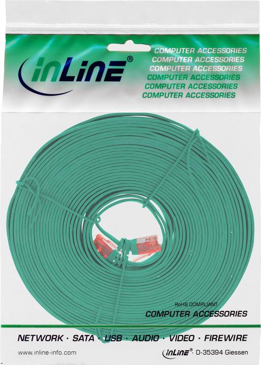 Immagine prodotto InLine Cavo patch 5m piatto, U/UTP, Cat.6 (U/UTP, CAT6, 5 m)