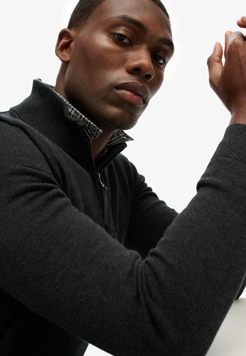 Produktbild Superdry Maglione Essentials Mezza Zip in Cotone (M)