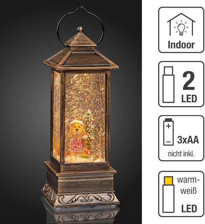 Produktbild Hellum LED Laterne Wasser Turmlaterne, farben, mit Hund
