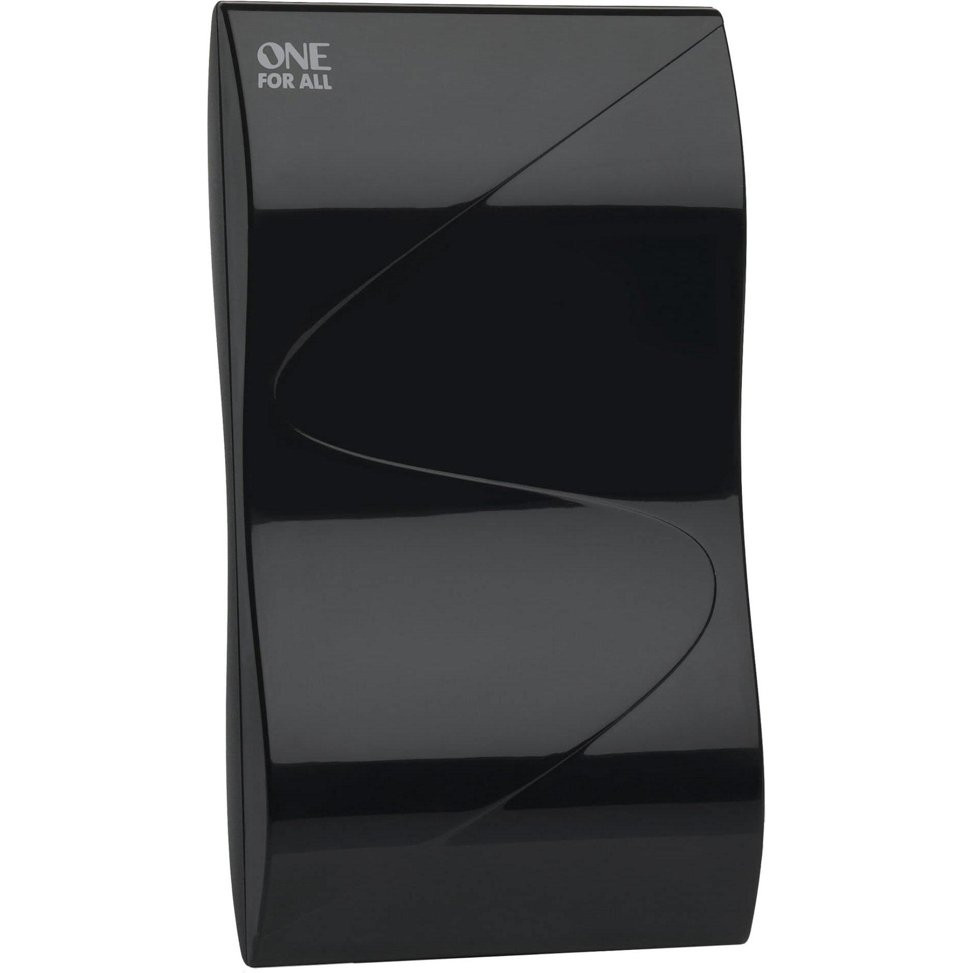 One for All Antenna DVB-T nera SV9323-5G (Antenna piatta, 38 dB, DVB-T / -T2), Parabola + Antenna, Nero