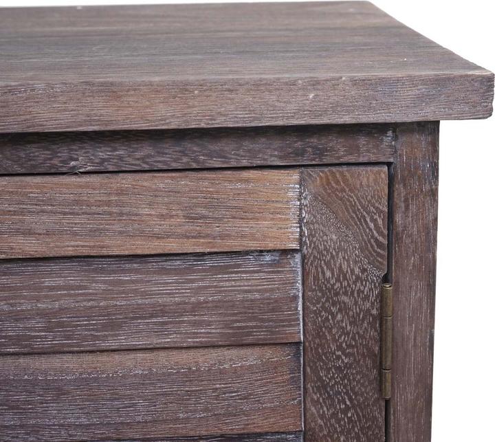Actual product image Mendler Bathroom set, bathroom furniture set tall cabinet washbasin base cabinet wall mirror - shabby brown