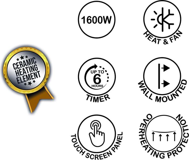 Produktbild Starlyf CLIMATE CONTROL Wandmontierter Heizlüfter & Ventilator (1600 W)