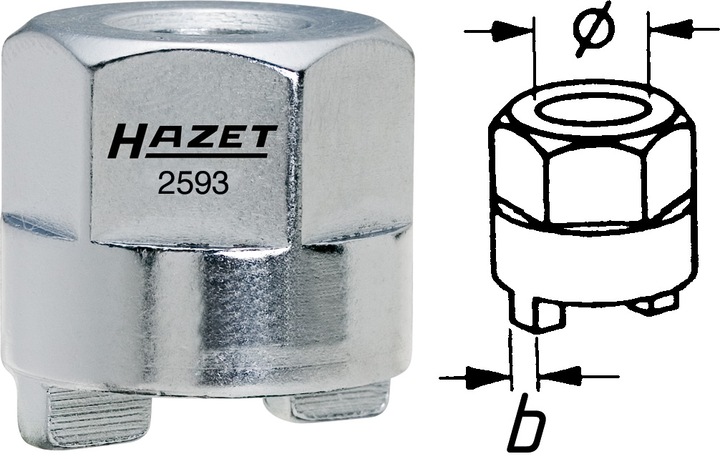 Immagine prodotto HAZET Chiave a perni per ammortizzatori 2593-4 ∙ 14.5 mm