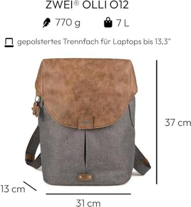 Immagine prodotto Zwei Zaino per computer portatile Olli O12 (7 l)