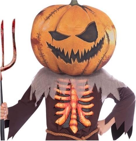 Immagine prodotto Amscan Costume da bambino Zucca spaventosa testa grande10-12anni (12XL, 11XL, 10XL)