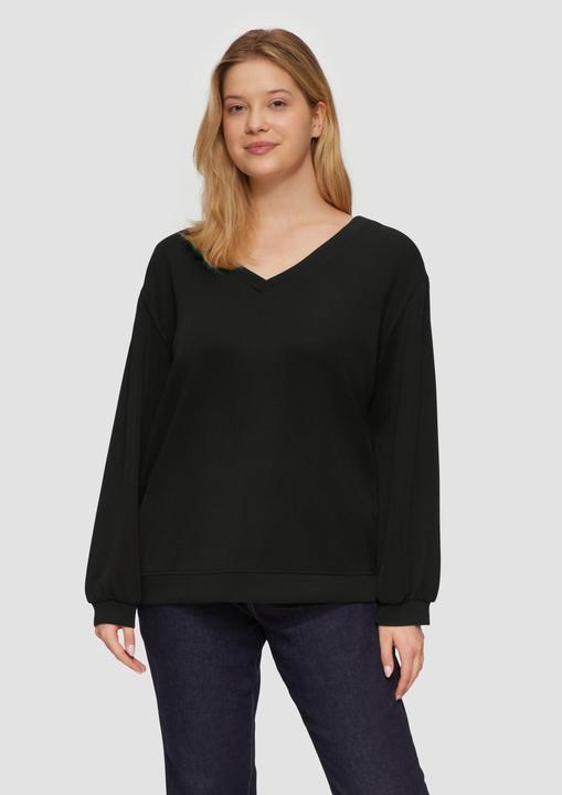 Immagine prodotto S.Oliver Sweatshirt Scuba-Sweatshirt mit V-Ausschnitt (44)