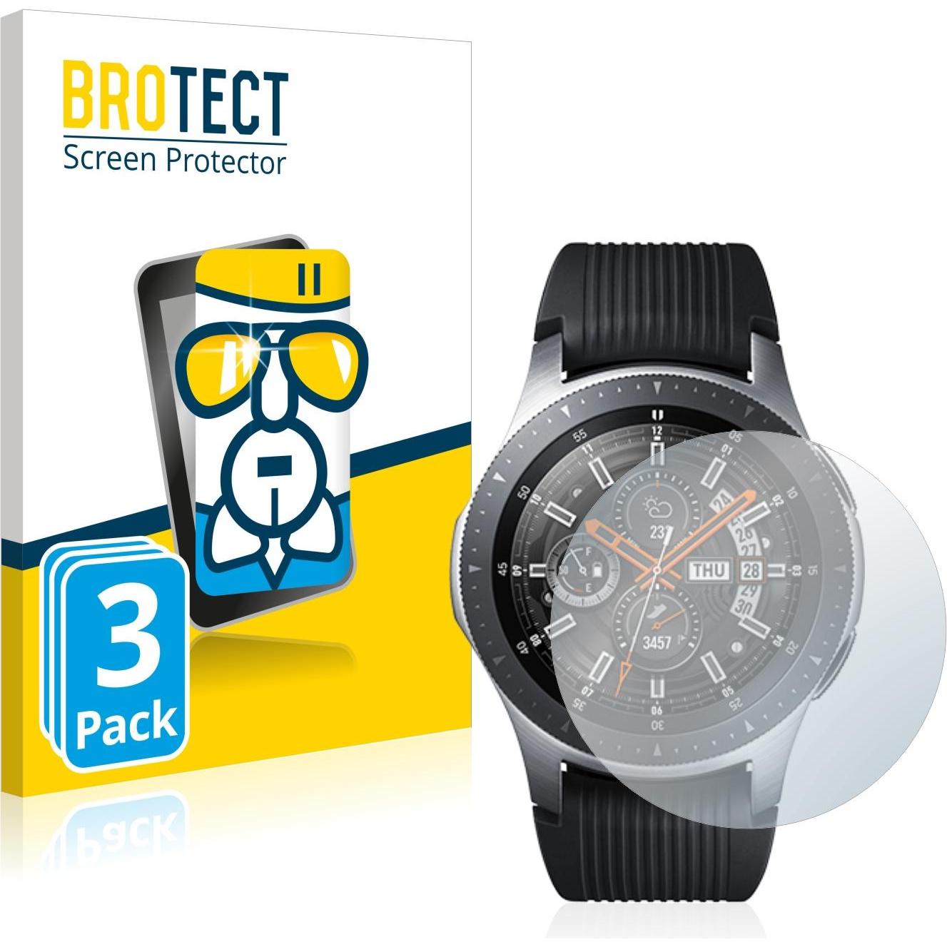 BROTECT AirGlass Panzerglasfolie, Smartwatch Schutzfolie, Transparent