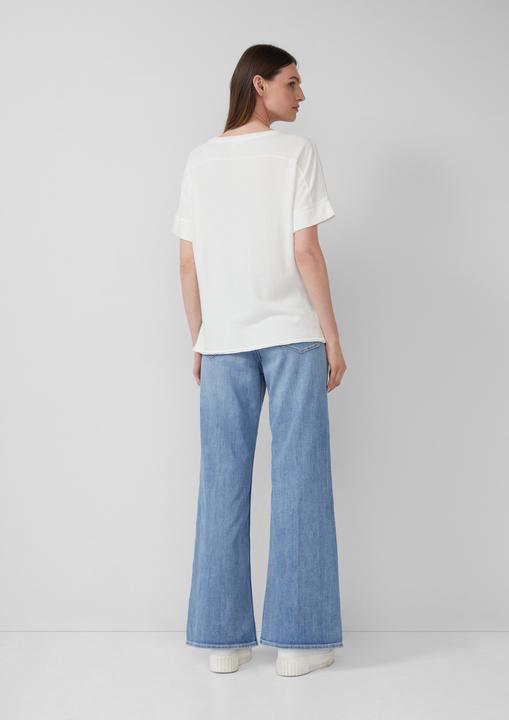 Produktbild S.Oliver T-Shirt Gewaschenes T-Shirt mit Ziernähten im Relaxed Fit (42)