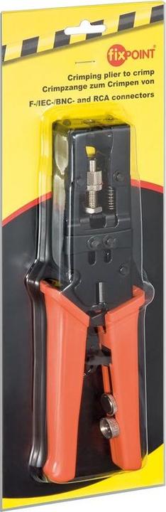 Image du produit FixPoint Pince à sertir pour connecteurs de compression F, BNC et RCA (223 mm)