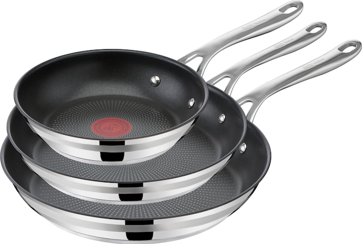 Actual product image Tefal Set Jamie Oliver Cook Smart 20/24/28 cm (28 cm, Pan set + pot set, Frying pan, Stainless steel)