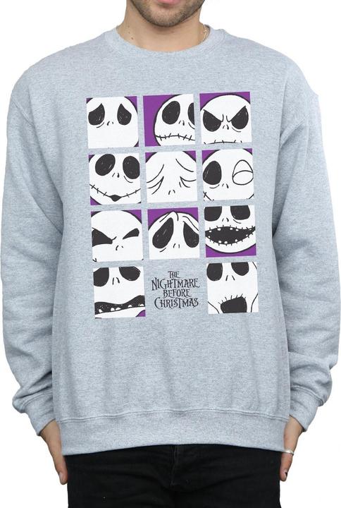 Immagine prodotto Disney Nightmare Before Christmas Many Faces Of Jack Squares Felpa Uomo (3XL)