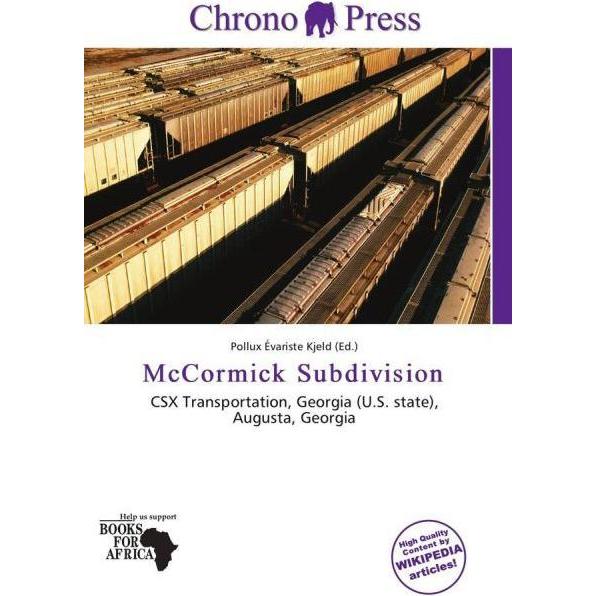 McCormick Subdivision, Ratgeber