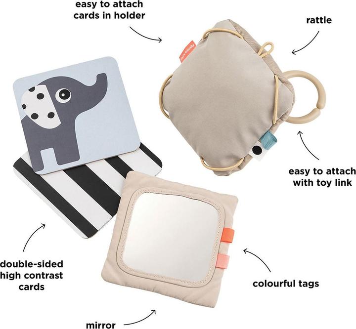 Actual product image Done by Deer Baby Kontrastkartenhalter