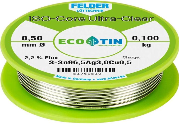 Felder Lottechnik Ultra trasparente, 0,10 kg, 0,5 mm (Kit bobina di saldatura)