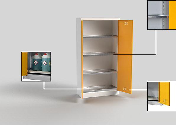 Actual product image eurokraft basic Environmental and chemical cabinet (92 cm, 180 cm)