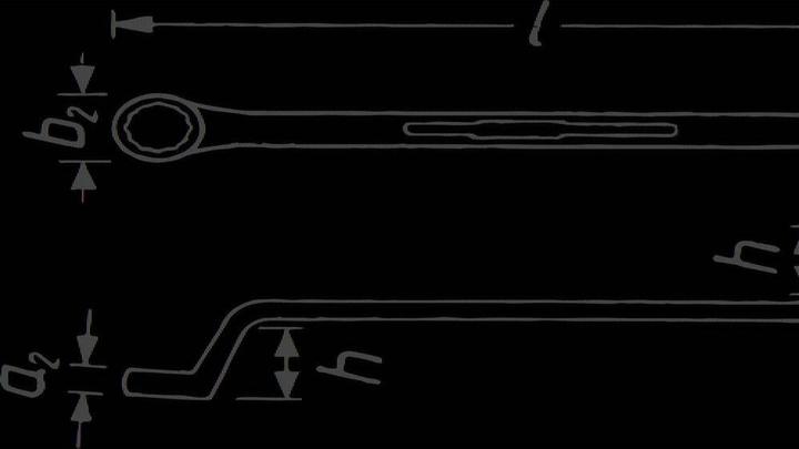 Produktbild HAZET Doppel-Ringschlüssel 630-27X32 ∙ Aussen Doppel-Sechskant Profil ∙ 27 x 32 mm (27 mm, 32 mm)