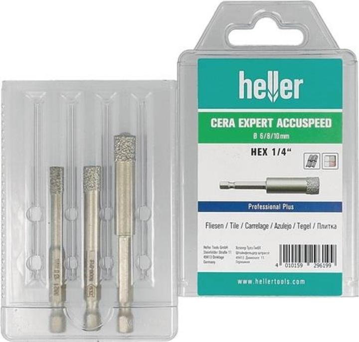 Actual product image Heller diamond bur head (6, 8, 10 millimetres)
