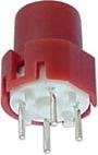 Image du produit Velleman Interrupteur à clé rond 9.0mm rouge