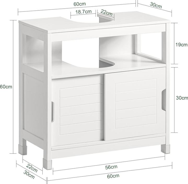 Actual product image SoBuy Vanity unit (60 x 30 x 61 cm)