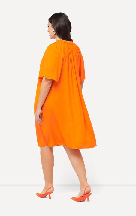 Produktbild Ulla Popken Kleid, Rüschen, A-Linie, Tunika-Ausschnitt, Halbarm (46, 48)