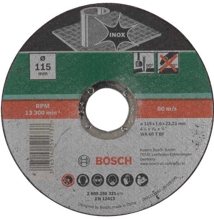 Produktbild Bosch Zubehör Trennscheibe gerade, Inox D= 115 mm Dicke= 1,6 mm