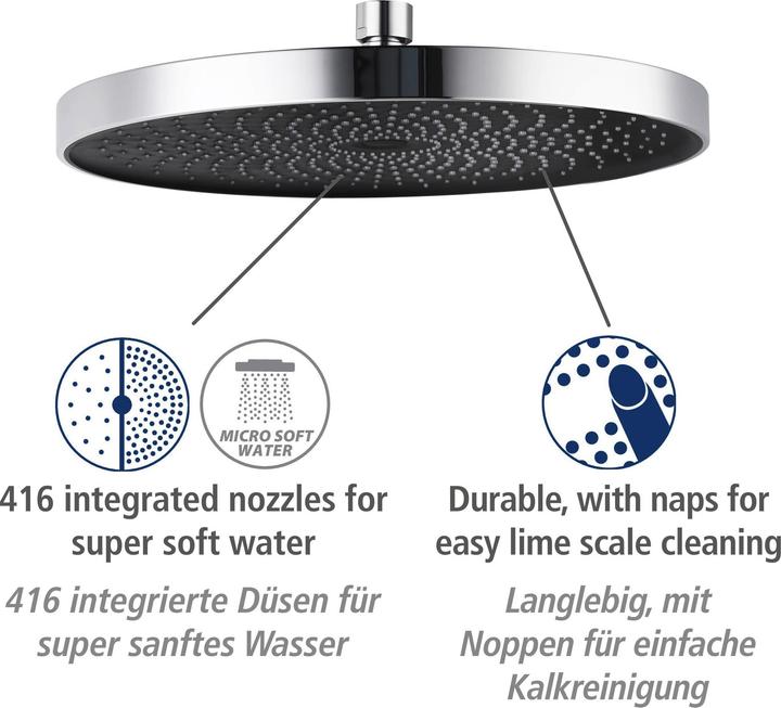 Produktbild Wenko Softwater Duschsystem chrom