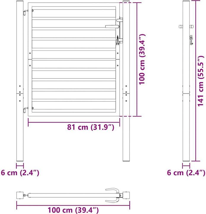 Produktbild vidaXL Gartentor