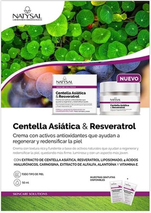 Actual product image Natysal Natural Resveratrol and Hyaluronic Acid Cream 50ml (50 ml, Day cream)