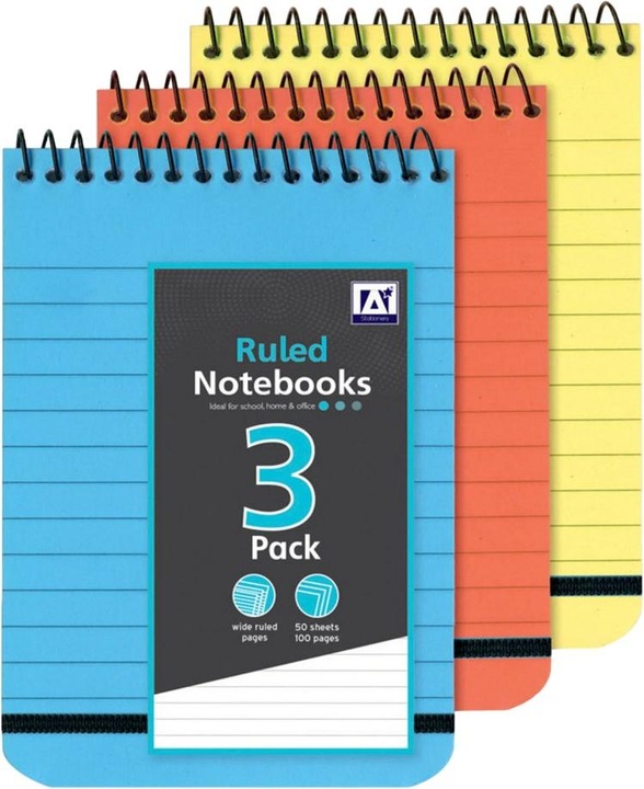 Produktbild Anker Notizblock Weit Papier 3erPack (Liniert)