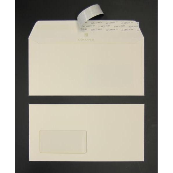 Blanke, Briefumschlag, Briefumschläge DINlang 135g/qm haftklebend Fenster VE=100 Stück creme (110 x 220 mm, 100 x)