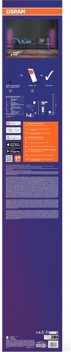 Actual product image Osram Smart Wifi Floor Round With Remote Control Black RGB + Tw + Rc (350 lm)