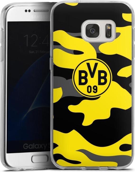 Produktbild DeinDesign Silikon Hülle für Samsung Galaxy S7 Handyhülle Case Smartphone Schutzhülle BVB Borussia Dortmund (Samsung Galaxy S7)