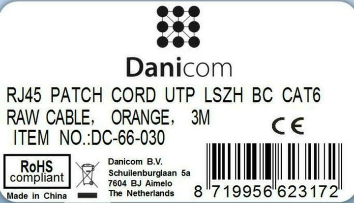 Produktbild Dsit CAT6 Netzwerkkabel 100% Kupfer (CAT6, 3 m)