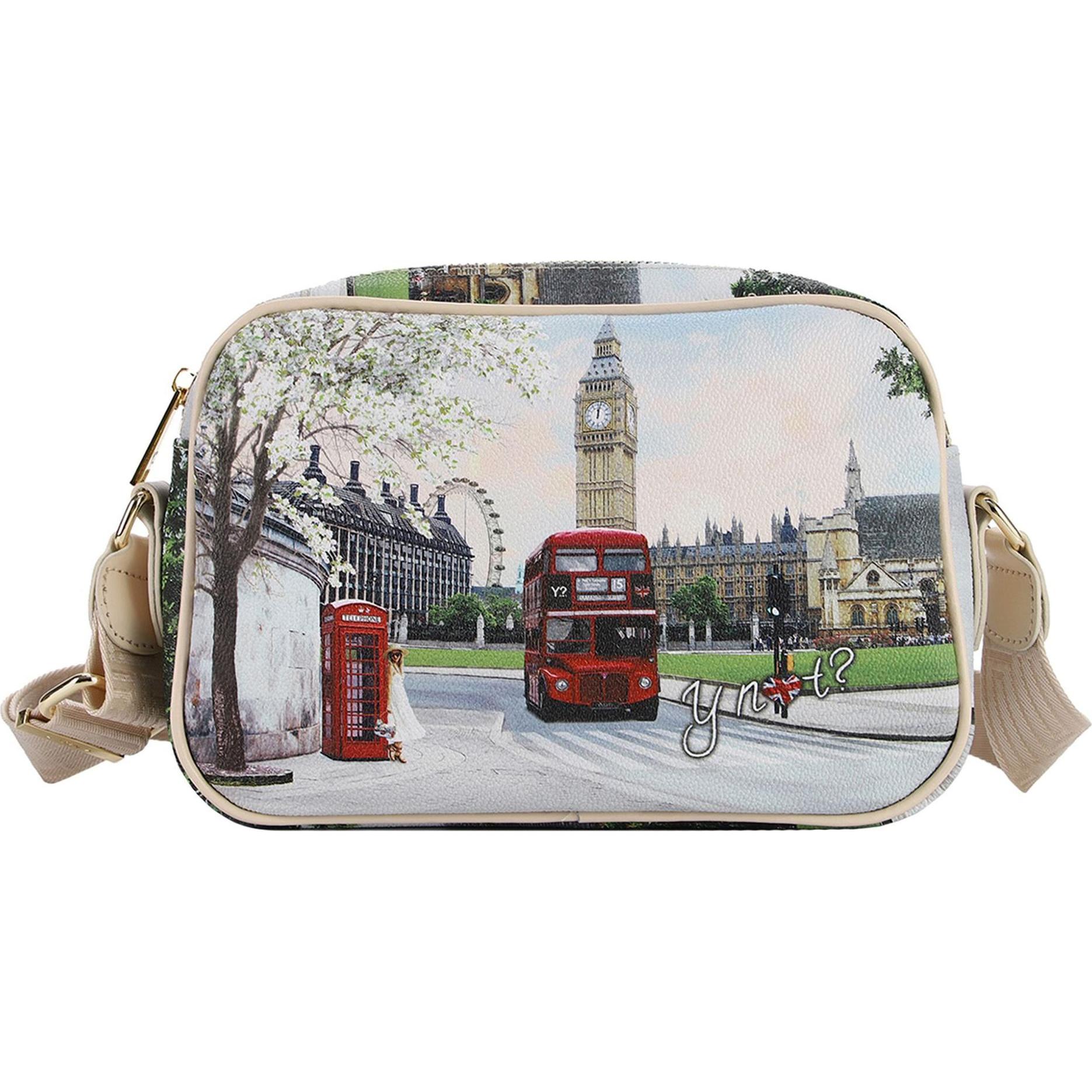 Ynot?, Handtasche, Yesbag Umhängetasche 24 cm, Grau