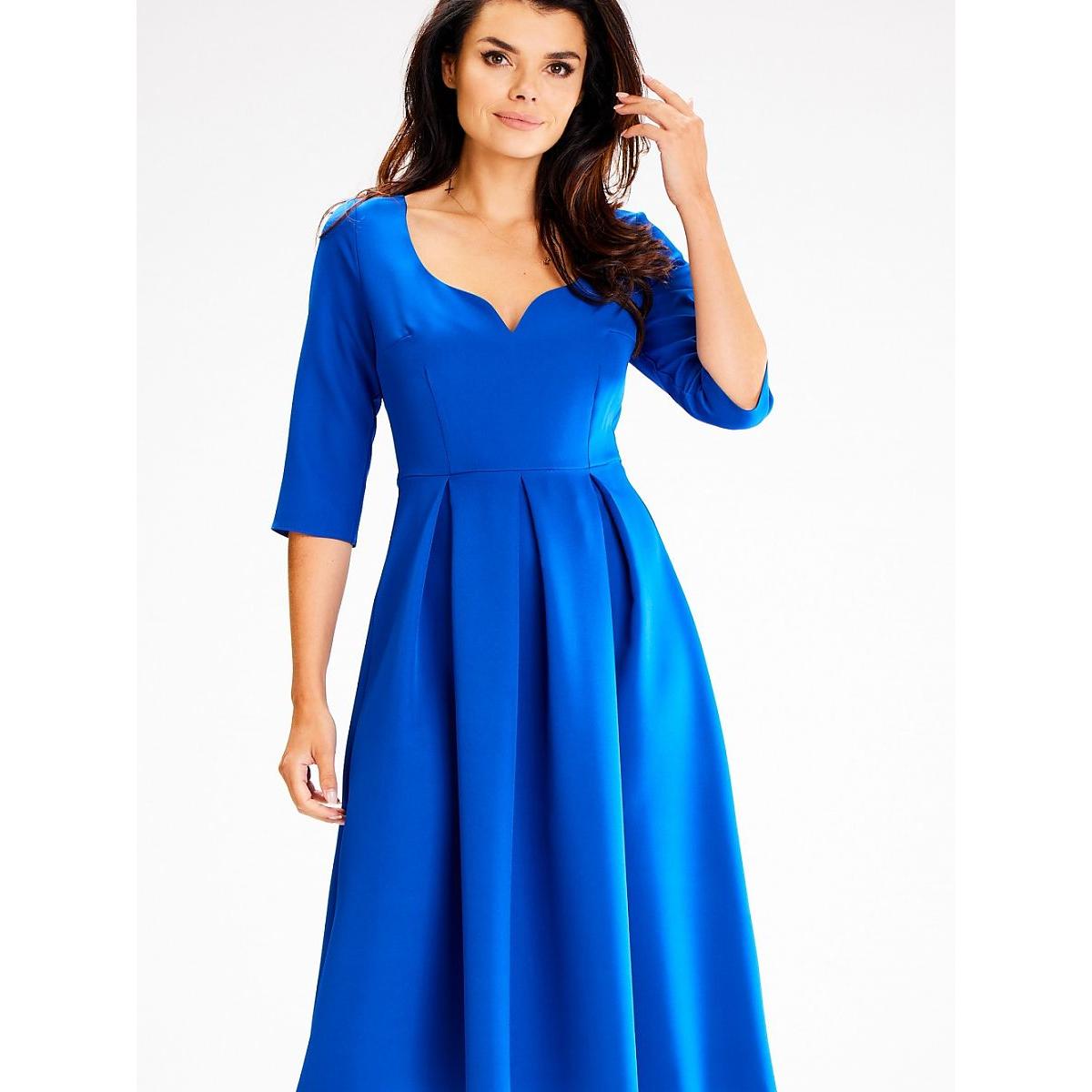 Awama, Damen, Kleider, Alltagskleid, Blau, (M)