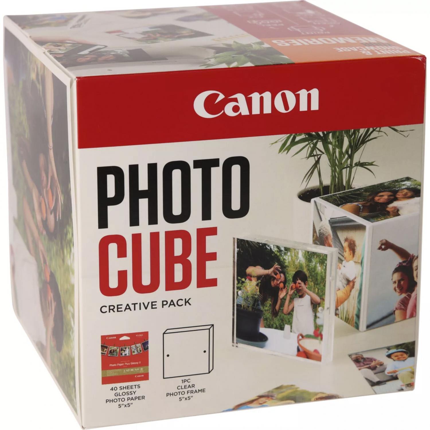 Canon Photo Cube Creative Paper 5x5 orange (13 x 13 cm, 40 x), Fotopapier, Orange