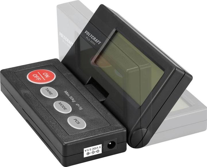 Productafbeelding Voltcraft PLS-205S Plattformwaage Wägebereich (max.) 50 kg Ablesbarkeit 1 g net
