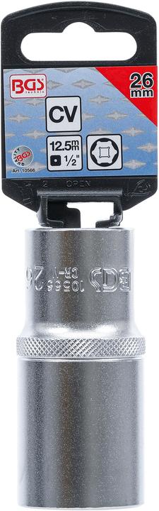 Actual product image BGS Socket, Hexagon, deep 12.5 mm (1/2") Drive 26 mm (26 mm)