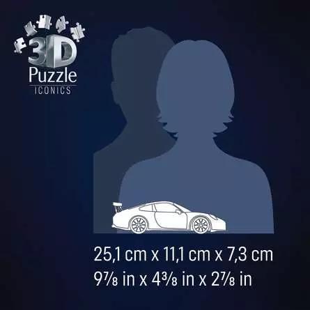 Productafbeelding Ravensburger 3D Puzzle 108 Teile - Iconics: Porsche 911 GT3 Cup (108 onderdelen)