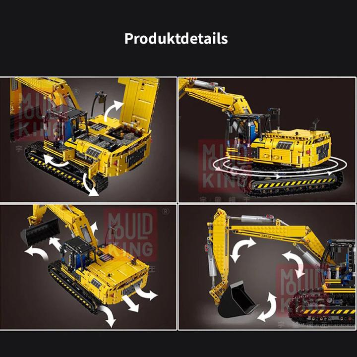 Produktbild Mould King Raupenbagger (inkl. Fernbedienung) - Klemmbausteine