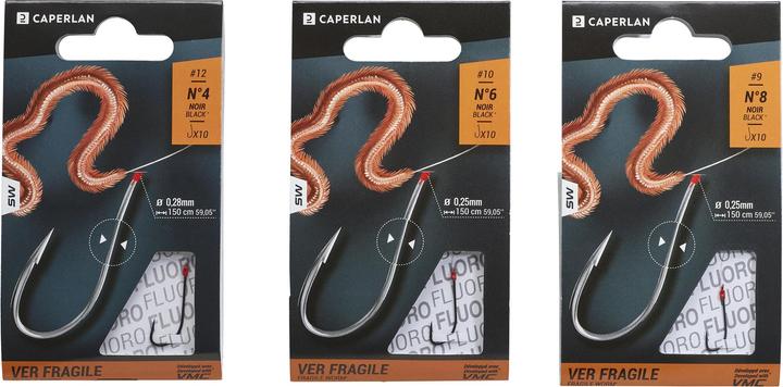 Actual product image Caperlan Leader hook SN worm fragile