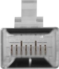 Produktbild ACT RJ45 (8P/8C) CAT6 shielded modulaire connector for round cable with solid or standed conductors. Sui