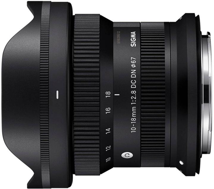 Immagine prodotto Sigma 10-18 mm f/2,8 DC DN contemporaneo, Canon RF (Canon RF, APS-C / DX)