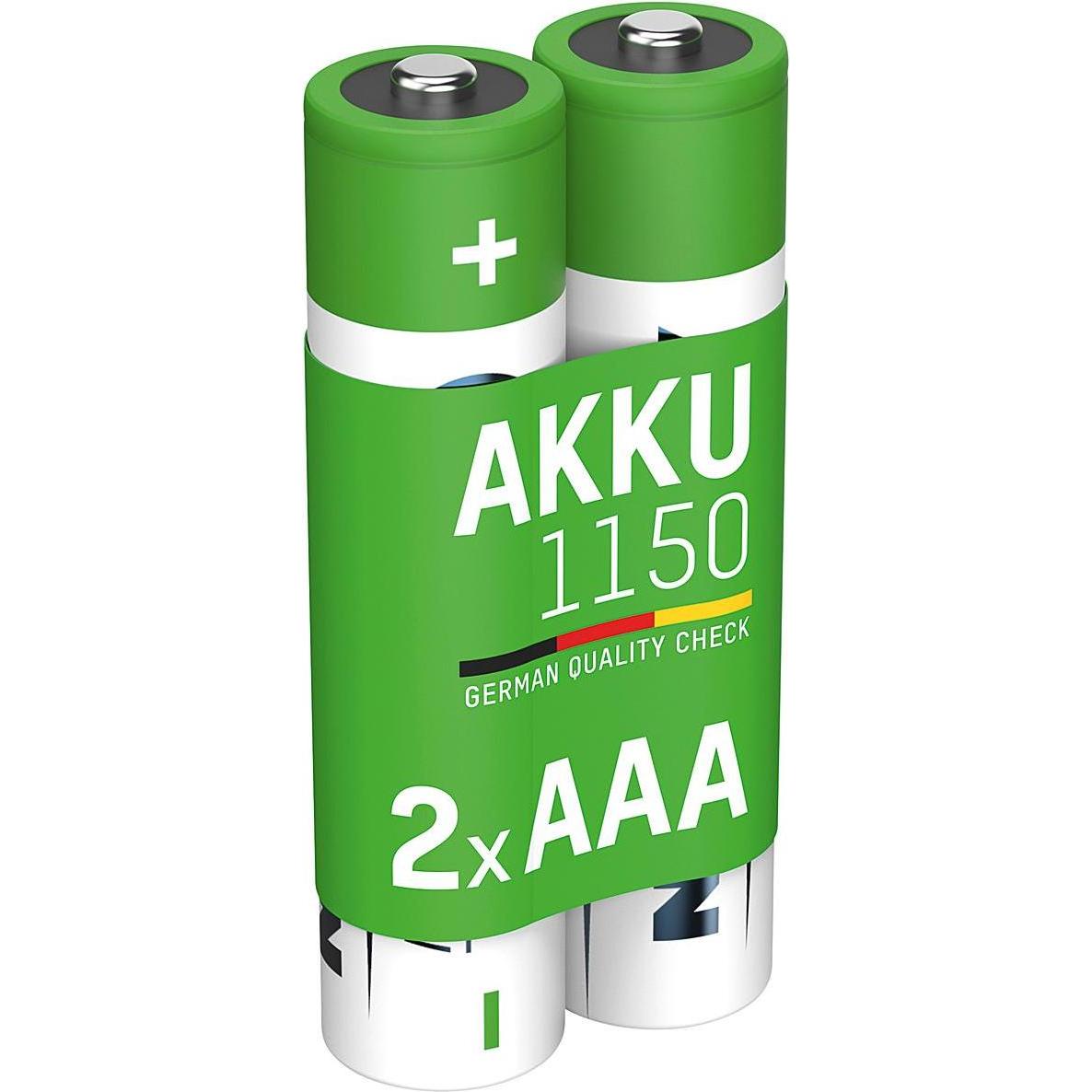 Thumbnail - Ansmann ANS Akku NimH Micro 1.1A 2er (1 Stk., AAA, 1100 mAh), Batterien + Akkus