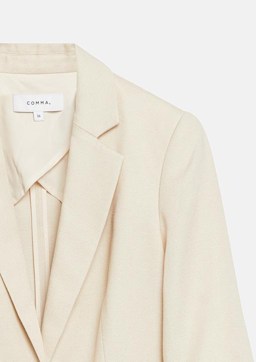 Immagine prodotto Comma Strukturierter Ein-Knopf-Blazer mit Drapé-Ärmeln in 3/4-Länge (32)