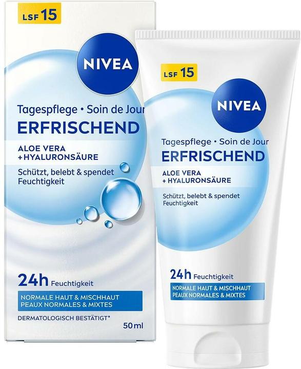NIVEA Erfrischende Tagespflege LSF 15 (50 ml, Tagescreme, SPF 15)