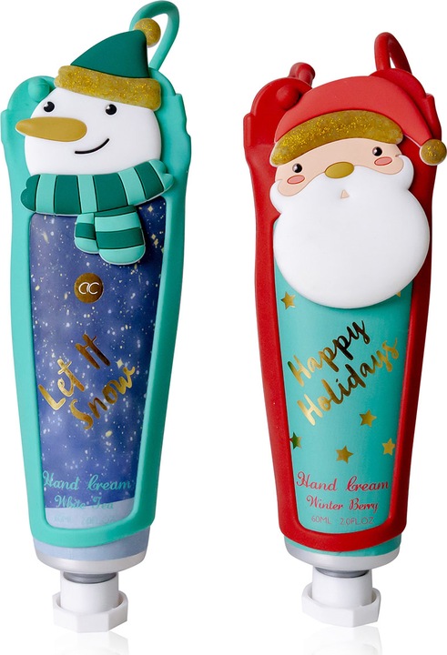 Actual product image Accentra Hand & nail cream SANTA & CO in tube incl. silicone sleeve, 60ml, 2 motifs/fragrances assorted: