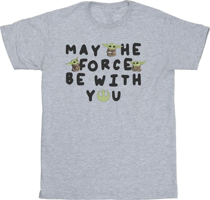 Immagine prodotto Star Wars The Mandalorian Grogu May The Force Be With You Maglietta Uomo (XXL)